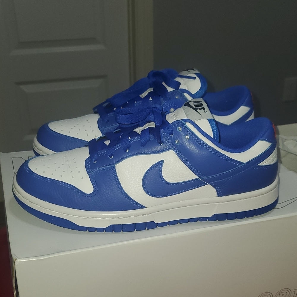 Nike Royal Blue and White Sneakers